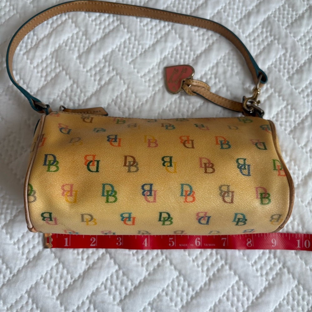 Dooney & Bourke Rainbow DB Monogram Mini Baguette Bag Y2K - Picture 8 of 10